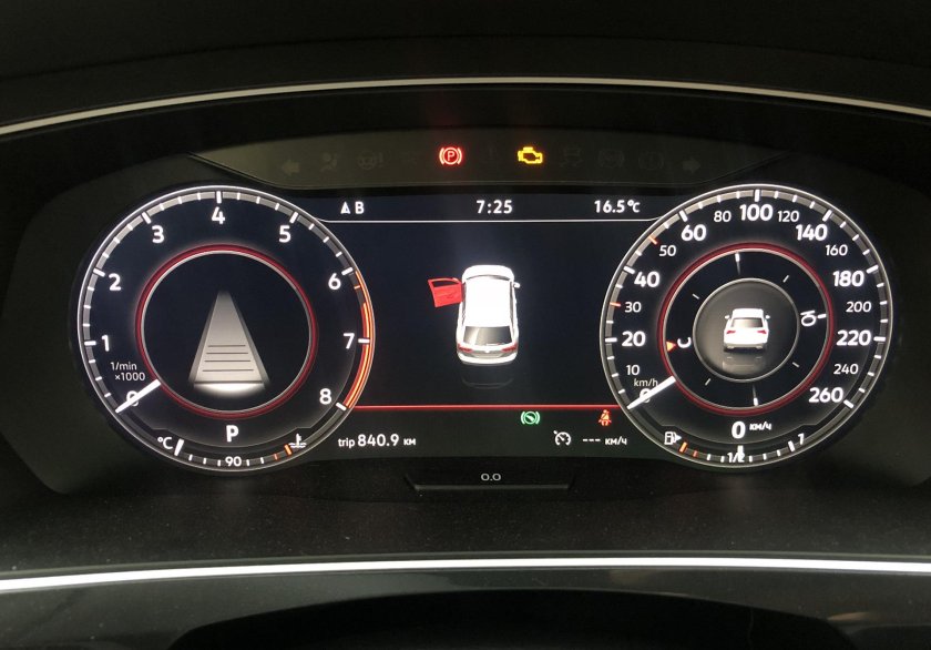 Цифровая приборная панель Тигуан 2