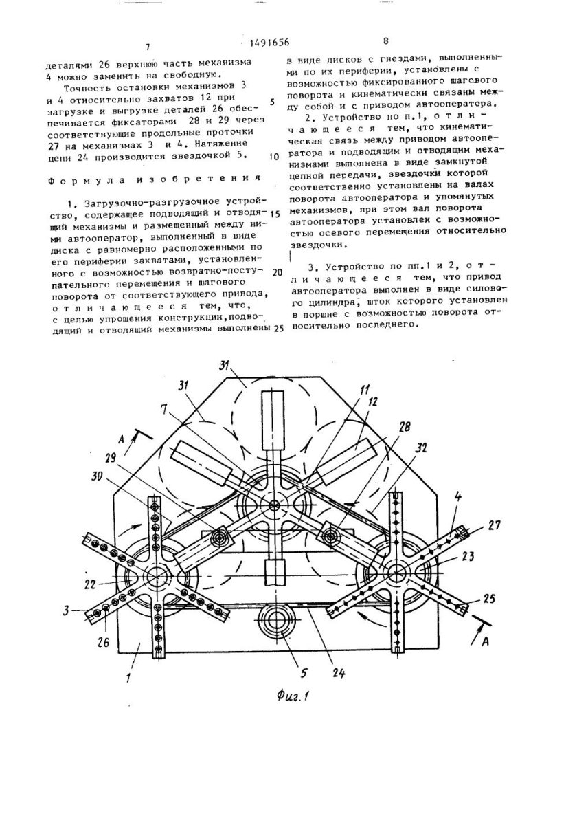 Телескопическое разгрузочное устройство
