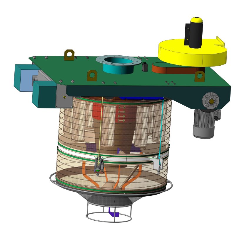 Телескопический загрузчик сыпучих материалов