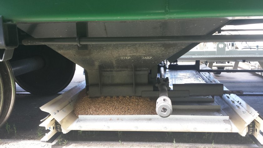 Разгрузочный механизм вагонов минераловозов