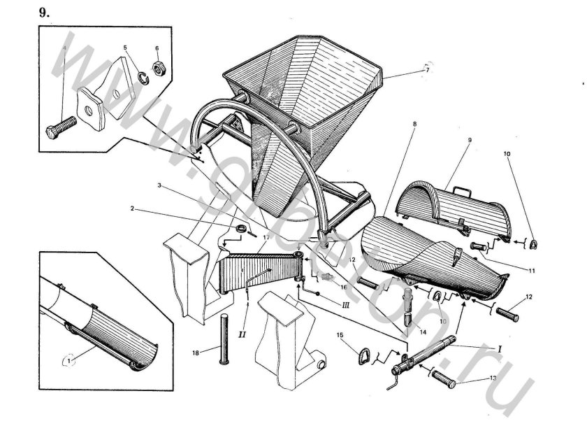 Лоток разгрузочный сб-92-1а. 01.03.500