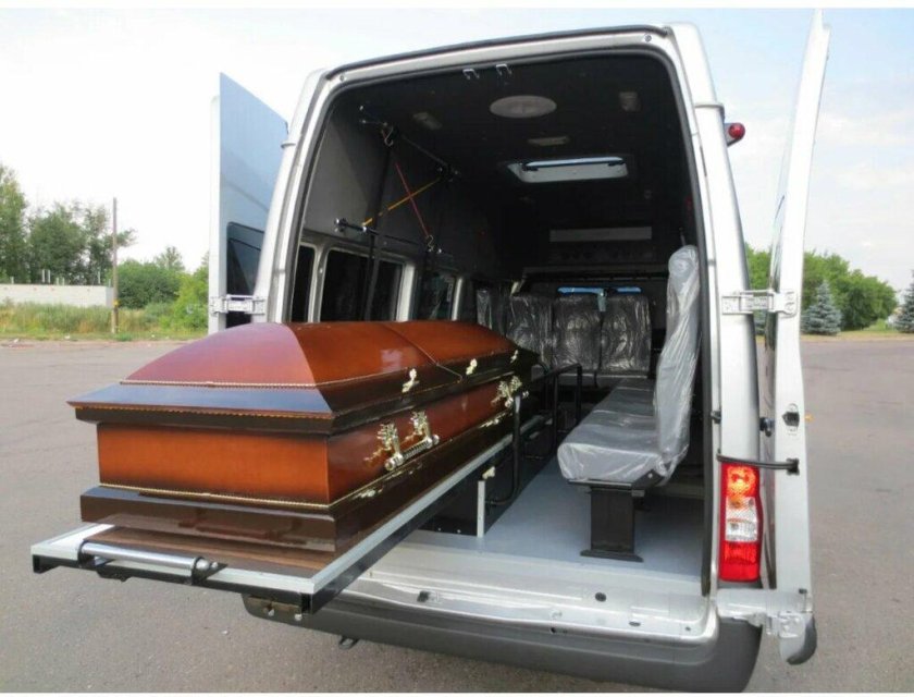 Катафалк ПАЗ С гробом