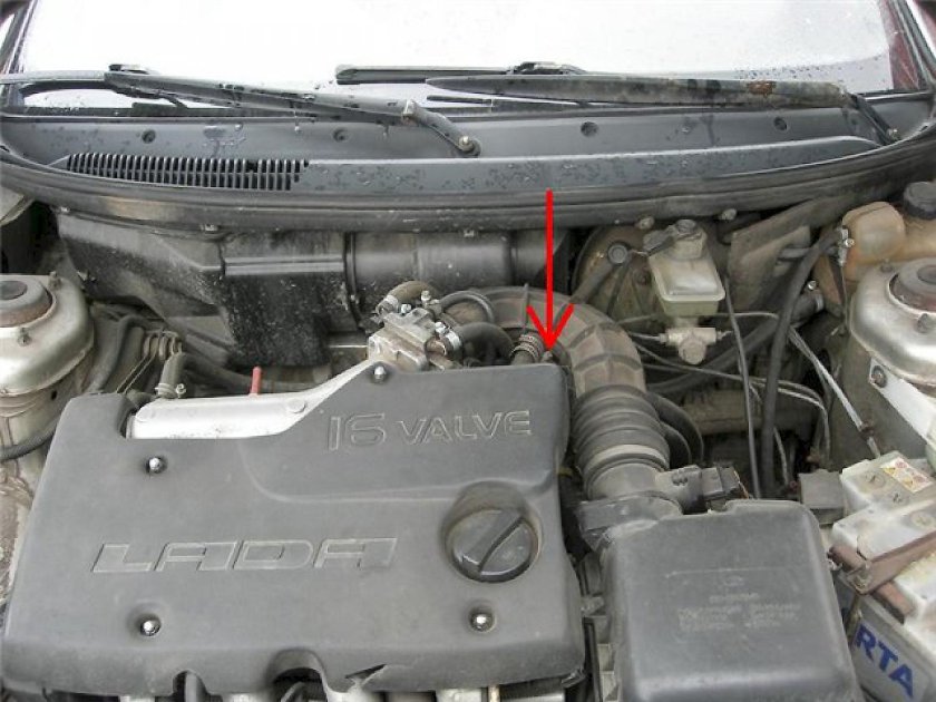 Датчик скорости 2110 расположение