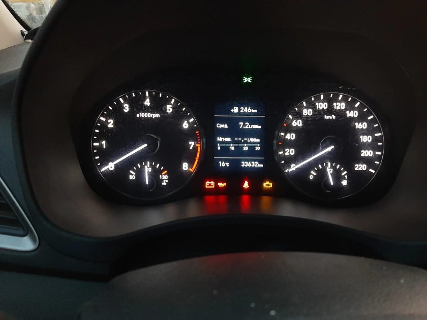 Приборная панель Hyundai Solaris 2018