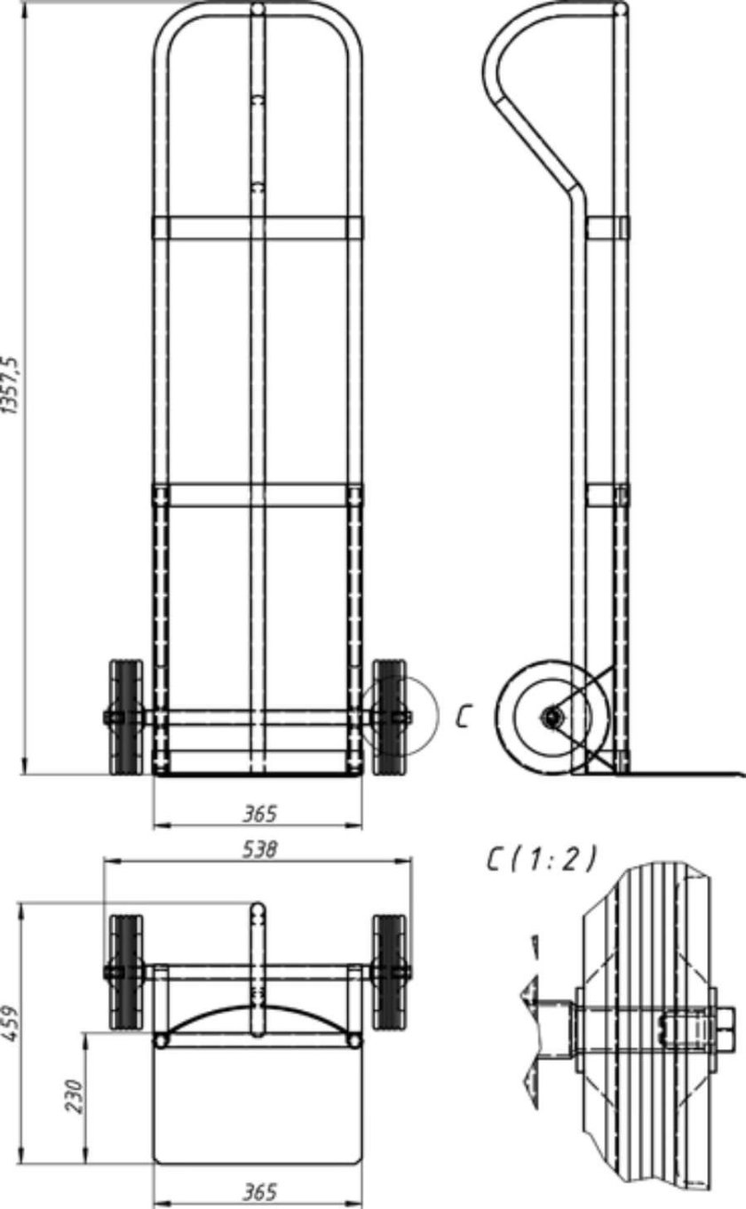 Тележка для перевозки грузов двухколесная своими руками