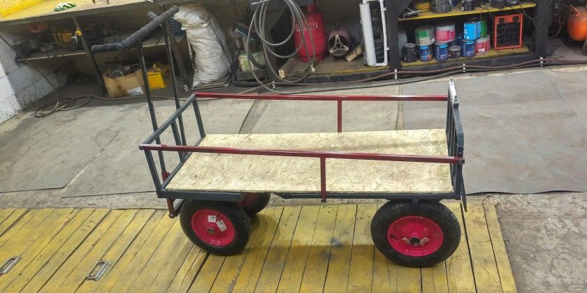 Самодельная тележка для перевозки грузов