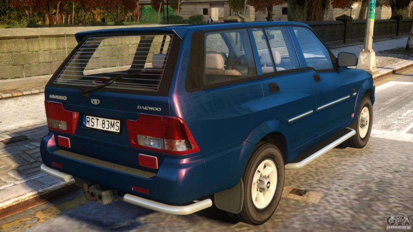 Daewoo Musso фары сзади