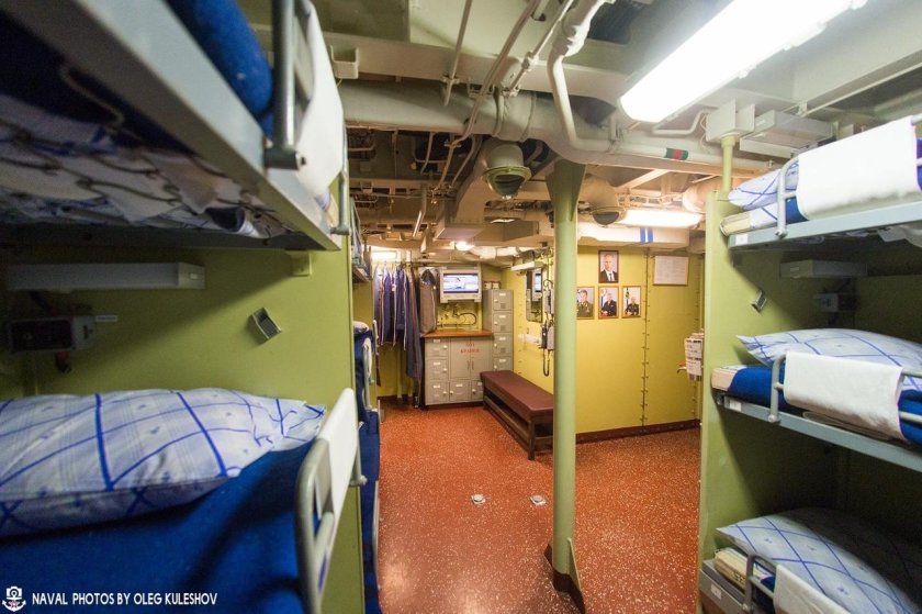 Кубрик в корабле Адмирал Кузнецов