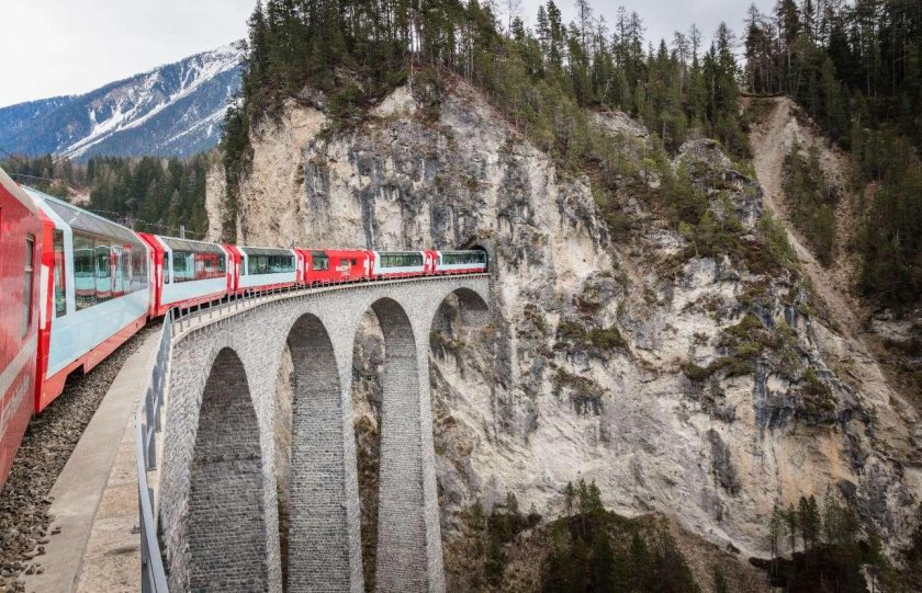 Ледниковый экспресс Швейцария