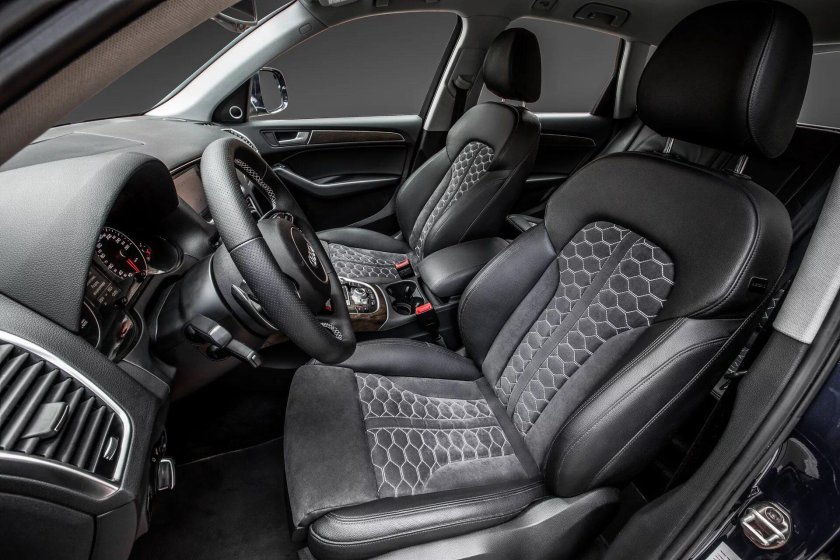 Audi q5 салон алькантара