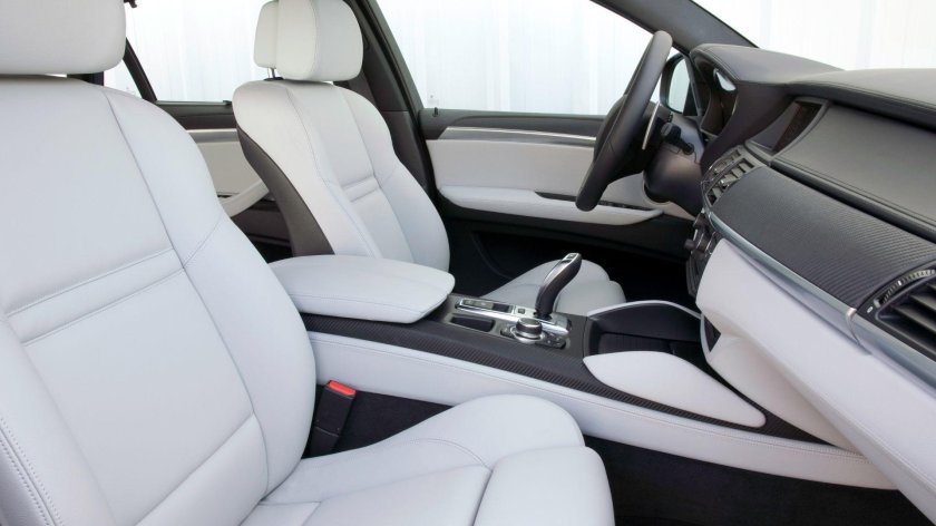 BMW x6m белый салон