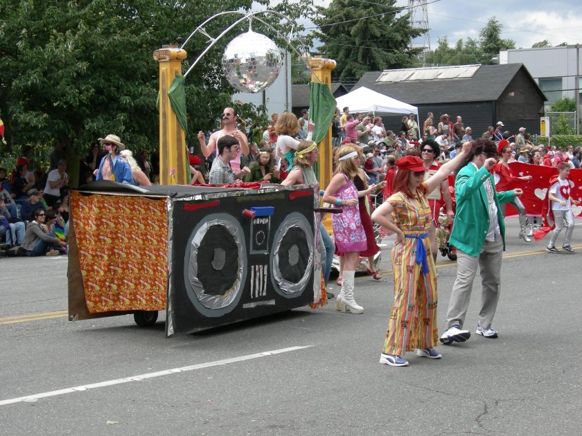 Solstice Parade teen girls