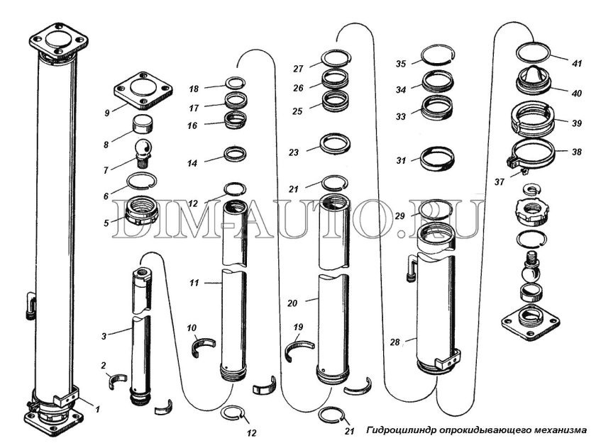 Кольцо гидроцилиндра КАМАЗ 55111