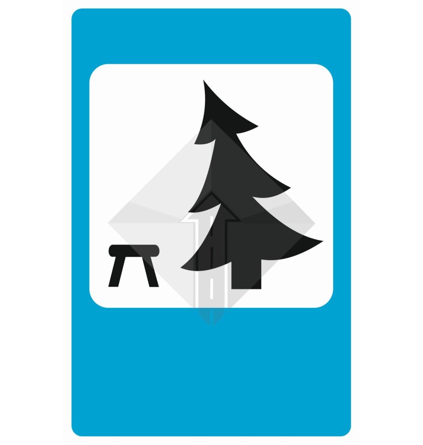 Кемпинг знак дорожный