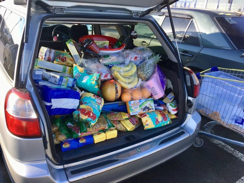 Машина с продуктами