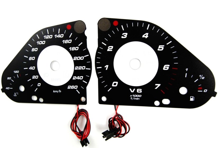 Шкалы приборов w203