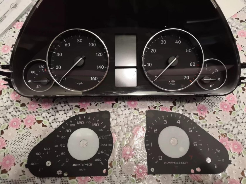 Mercedes w203 приборка