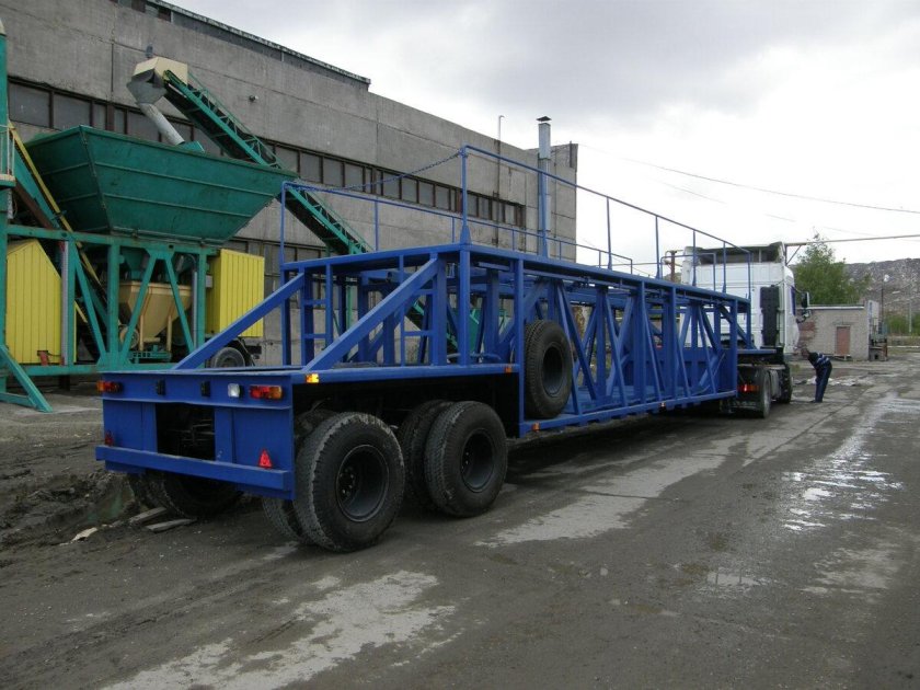 Кассетные полуприцепы-панелевозы