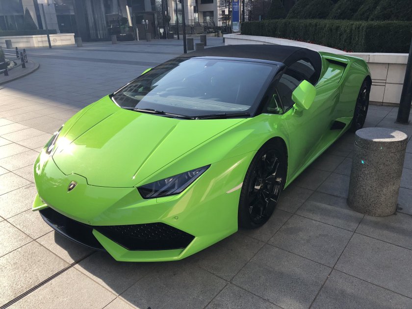 Ламборджини зеленая