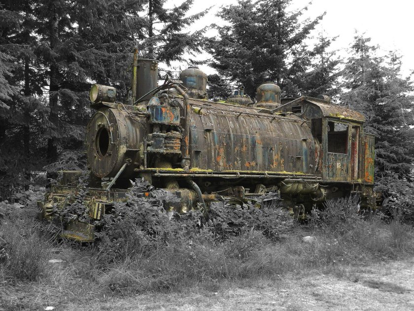 Заброшенный паровоз
