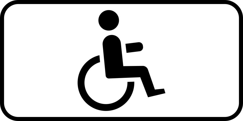 Дорожный знак инвалид 8.17