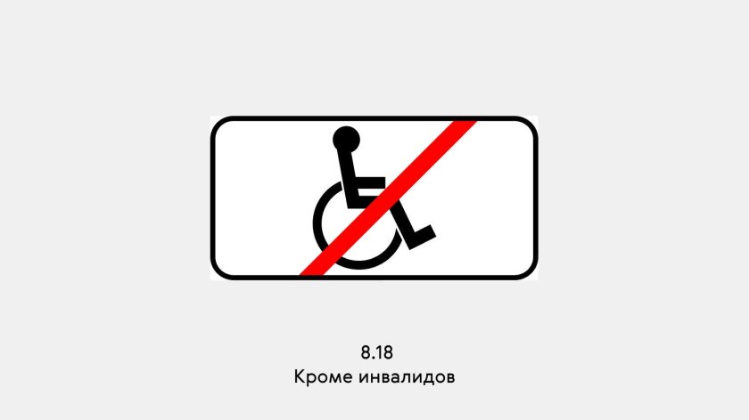 Дорожный знак 6.4.17 парковка для инвалидов