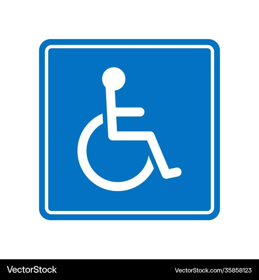 Табличка место для инвалидов