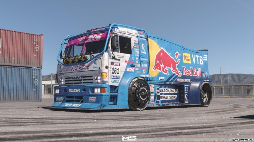 Дрифтовый КАМАЗ