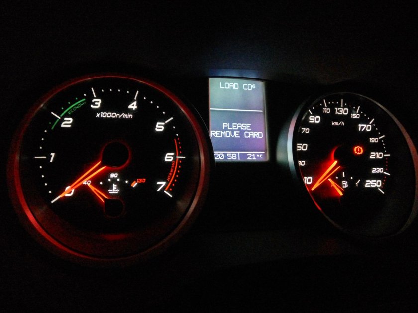 Renault Megane 2 приборная панель