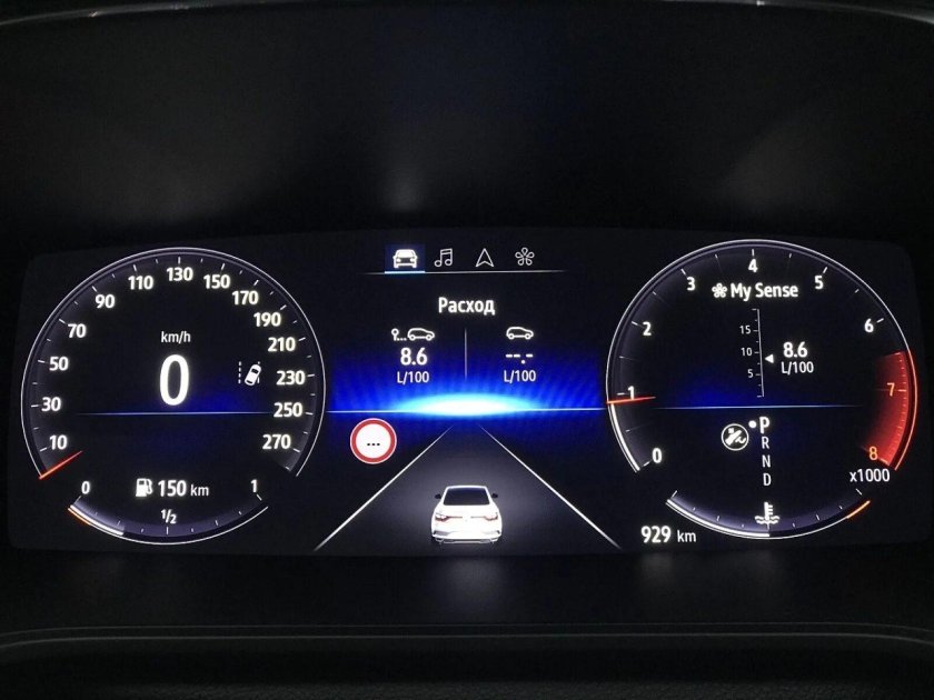 Приборная панель Меган 4