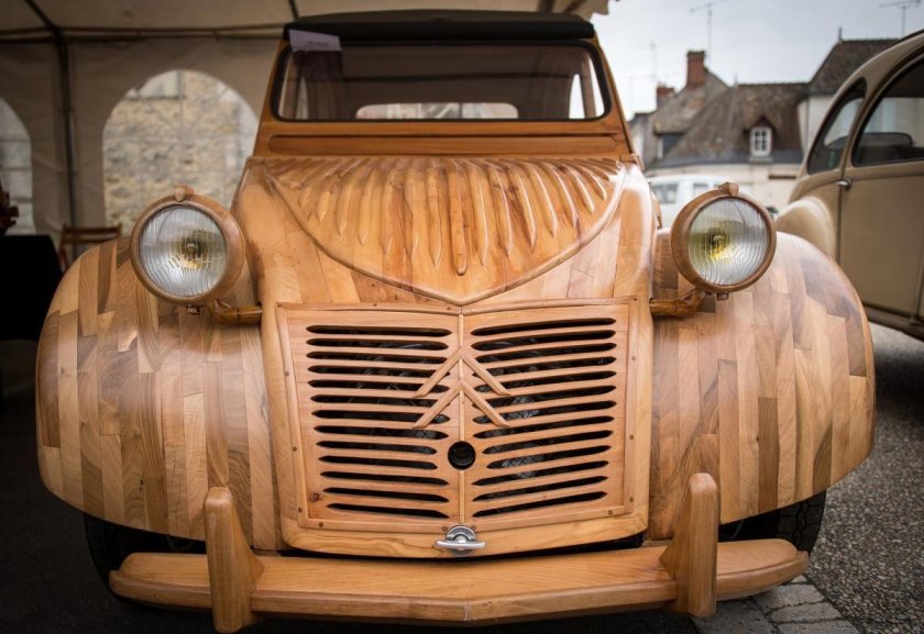 Citroen 2cv из дерева