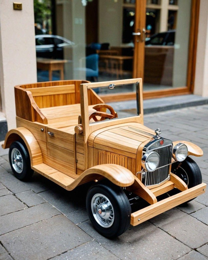 Машинка деревянная