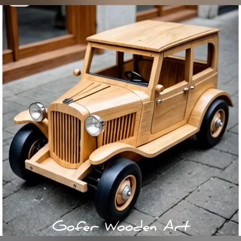 Машинка деревянная