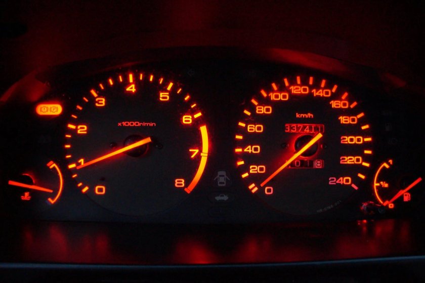 Аккорд 7 приборка в ночи