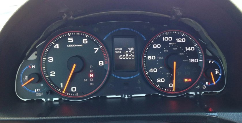 Acura TSX приборная панель