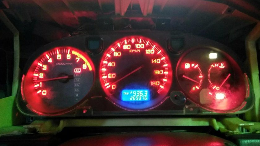 Пересвет приборной панели Хонда Аккорд 6