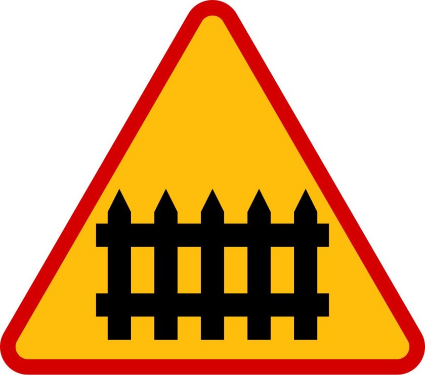 Предупреждающие железнодорожные знаки