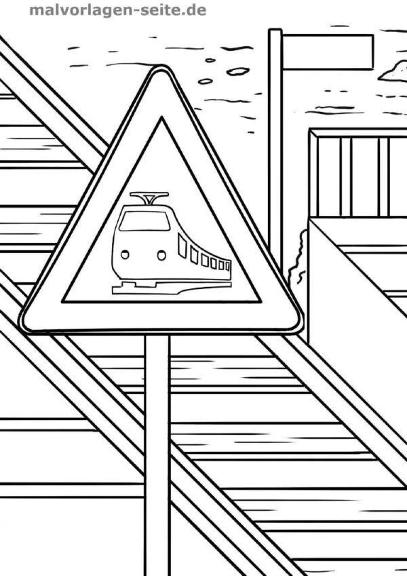 Дорожные знаки раскраска