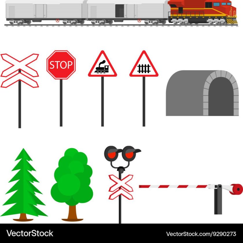Железнодорожные знаки и светофоры