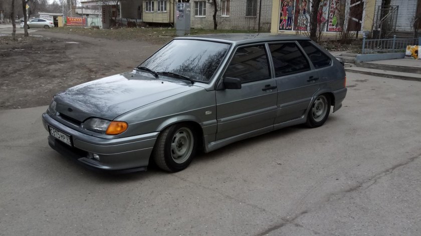 ВАЗ 2114 цвет мокрый асфальт