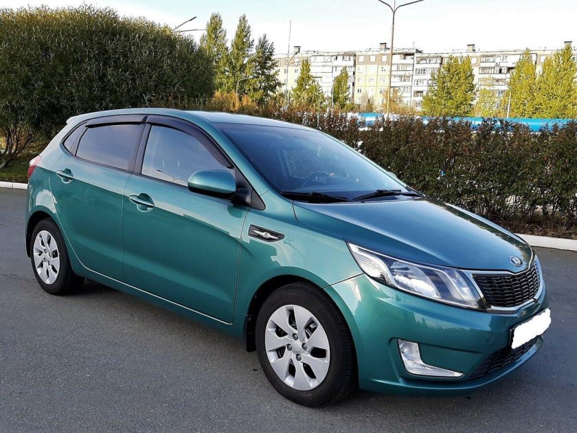 Киа Рио 3 зеленая