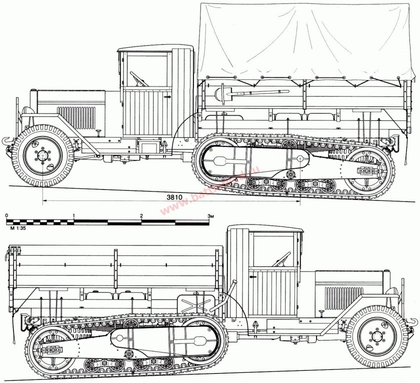 Полугусеничный тягач ЗИС-42