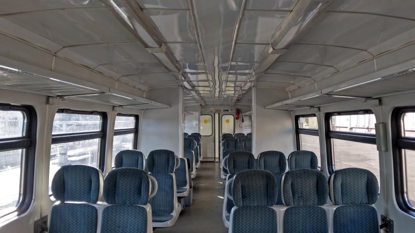 Рельсовый автобус ра-1 салон