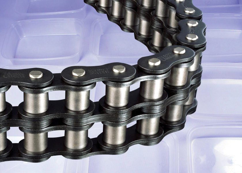 Цепь приводная роликовая двухрядная