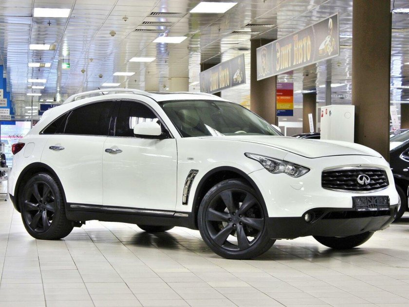 Инфинити fx35 белый