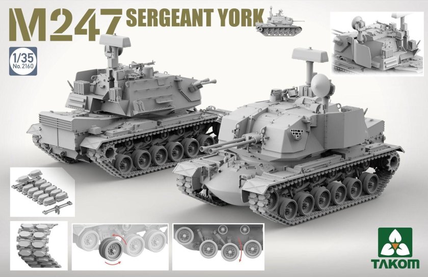 Сборная модель танк m247 Sergeant York Spaa