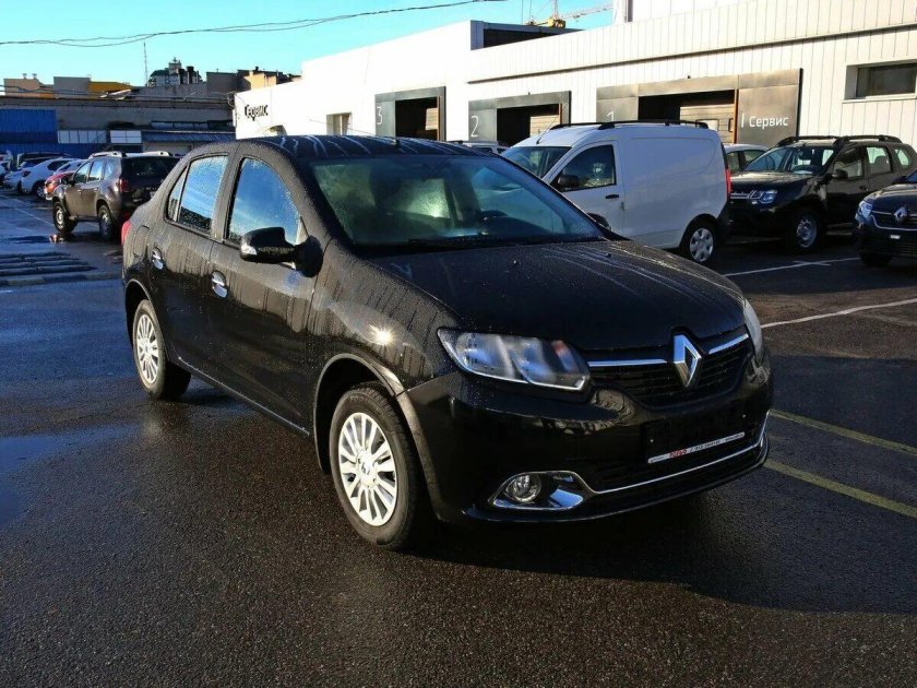 Рено Логан 2021 черный