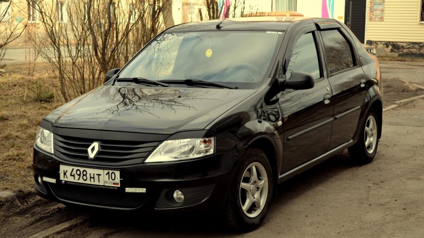 Рено логан 2011 черный