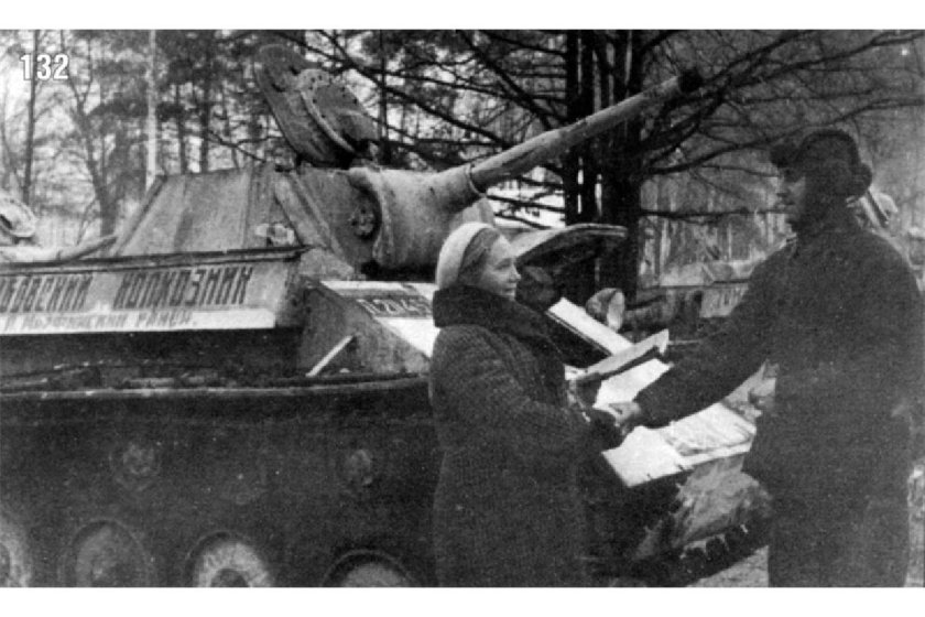 Тамбовский колхозник танковая колонна т-70