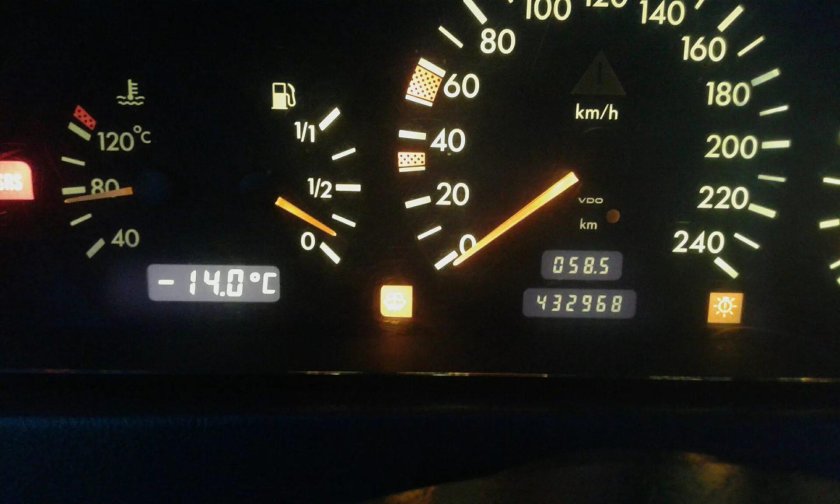 Щиток приборов w202 лампочки 1996